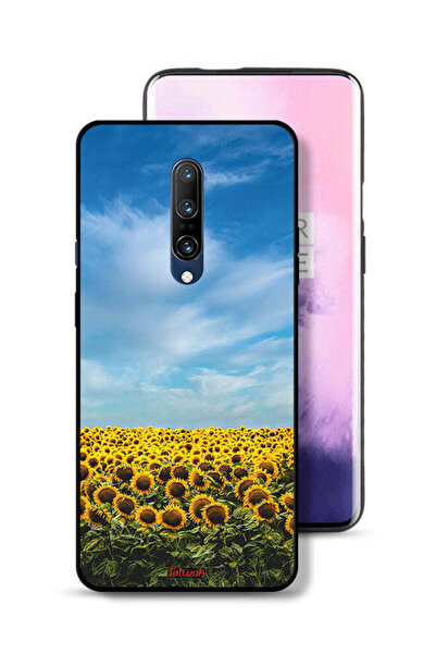 Tolwak غطاء حماية لهاتف OnePlus 7 Pro بطبعة عباد الشمس تحت السماء