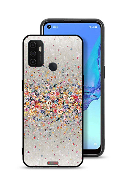 Tolwak غطاء حماية لهاتف Oppo A53s - زهور صغيرة - فن تجريدي