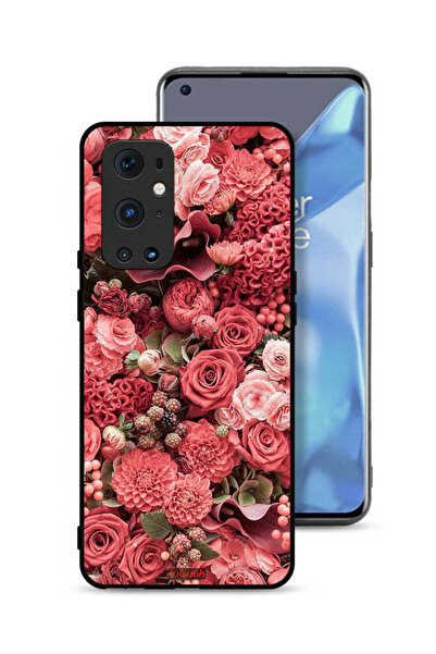Tolwak غطاء حماية لهاتف OnePlus 9 Pro 5G بلون الخوخ والورود