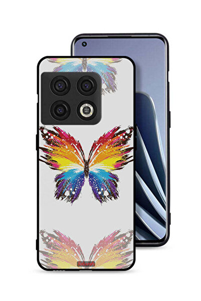 Tolwak غطاء حماية لهاتف OnePlus 10 Pro 5G بخلفية بسيطة وفن رقمي وبساطة الفراشة