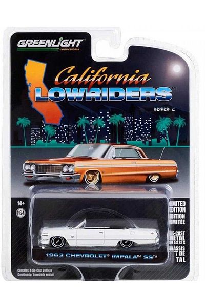 Greenlight California Lowriders Series - 1963 Chevrolet Impala Ss Diecast Model Car