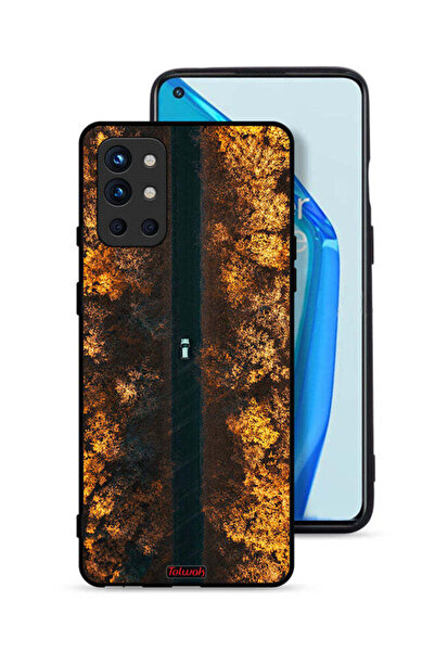 Tolwak غطاء حماية لهاتف OnePlus 9R 5G بطبعة طريق في أشجار الخريف