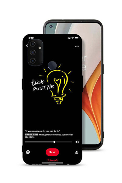Tolwak غطاء حماية لهاتف OnePlus Nord N100 - Think Positive