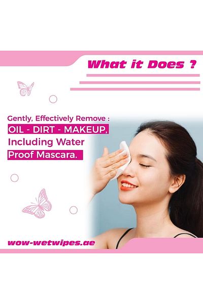 Generic Wow Makeup Removing Wipes 25 pcs