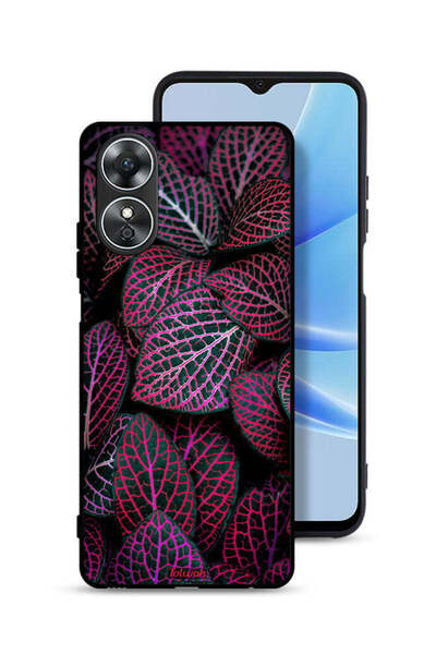 Tolwak غطاء حماية لهاتف Oppo A17 بنقشة أوراق سالجا