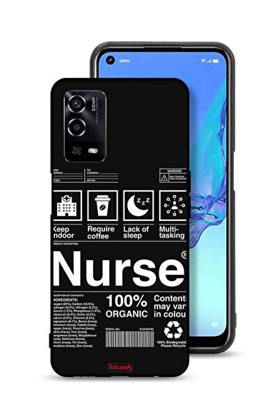 Tolwak غطاء حماية لهاتف Oppo A55 4G - ملصق ممرضة