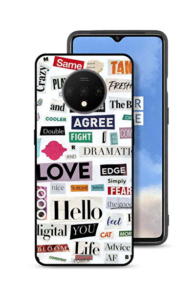 Tolwak غطاء حماية لهاتف OnePlus 7T مع ملصقات اقتباسات قصيرة