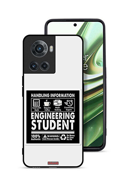 Tolwak غطاء حماية لهاتف OnePlus 10R 5G، ملصق طالب هندسة