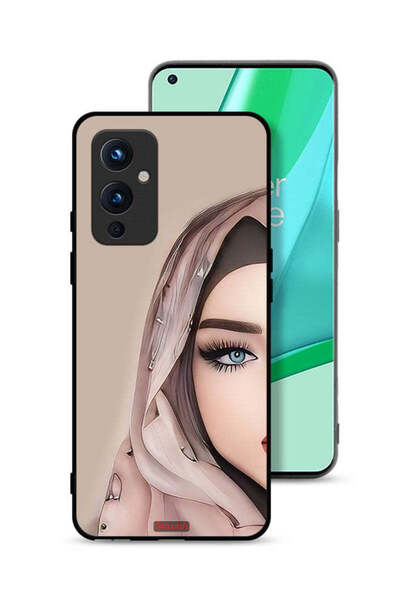 Tolwak غطاء حماية لهاتف OnePlus 9 5G برسم فتاة نصف وجه