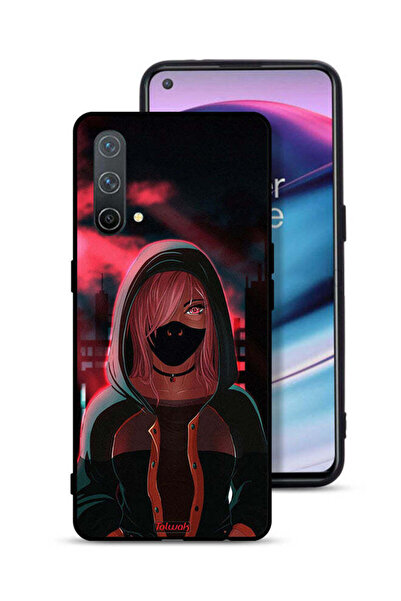 Tolwak غطاء حماية لهاتف OnePlus Nord CE 5G بتصميم فتاة ترتدي قناعًا