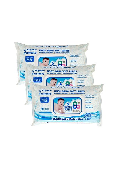 Generic Mom Easy Baby Aqua Soft Wipes 80pcs 2+1