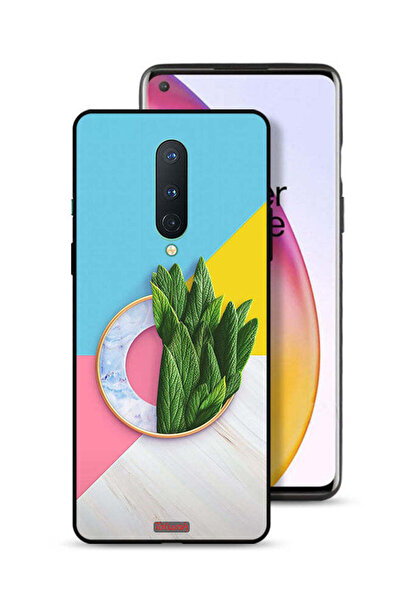 Tolwak غطاء حماية لهاتف OnePlus 8 بنمط أوراق تجريدية
