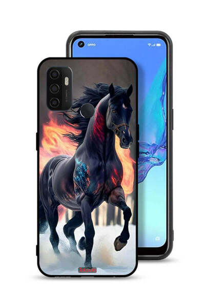 Tolwak غطاء حماية لهاتف Oppo A11s بتصميم حصان عالي الوضوح
