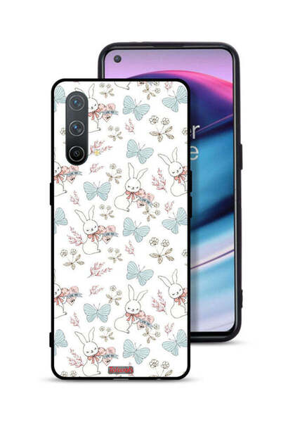 Tolwak غطاء حماية لهاتف OnePlus Nord CE 5G بنقشة أرنب وفراشات