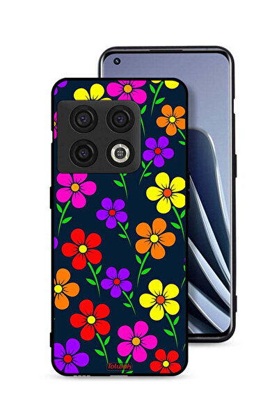 Tolwak غطاء حماية لهاتف OnePlus 10 Pro 5G بنقشة زهور ملونة