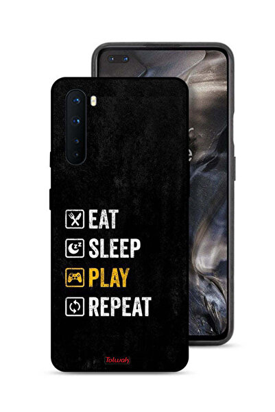Tolwak غطاء حماية OnePlus Nord Eat Sleep Play Repeat