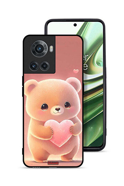 Tolwak غطاء حماية لهاتف OnePlus 10R 5G برسومات باندا صغيرة لطيفة تحمل قلبًا