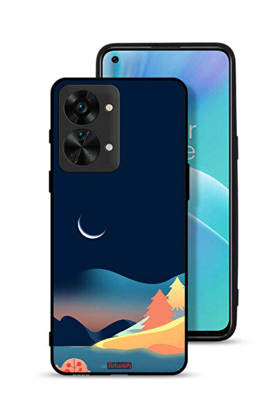 Tolwak غطاء حماية لهاتف OnePlus Nord 2T 5G برسومات تجريدية على شكل قمر
