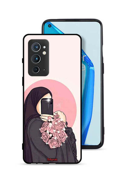 Tolwak غطاء حماية لهاتف OnePlus 9RT 5G مع فن التقاط صور سيلفي أثناء حمل الزهور