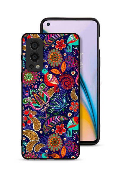 Tolwak غطاء حماية لهاتف OnePlus Nord 2 5G بنقشة طيور وزهور