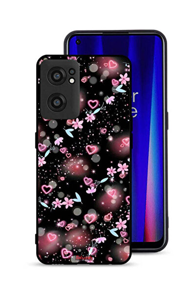 Tolwak غطاء حماية لهاتف OnePlus Nord CE 2 5G برسومات قلوب وأزهار صغيرة