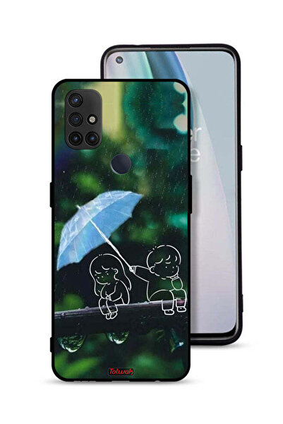 Tolwak غطاء حماية لهاتف OnePlus Nord N10 5G بنقشة زوجين من الفن التجريدي