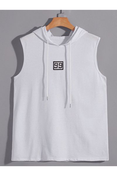 ACTIVE MODA Men's Gym Sports Singlet Printed the Happiness
