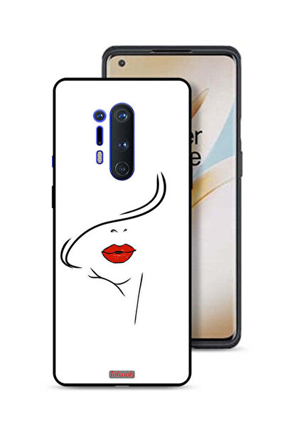 Tolwak غطاء حماية لهاتف OnePlus 8 Pro برسومات وجه فتاة