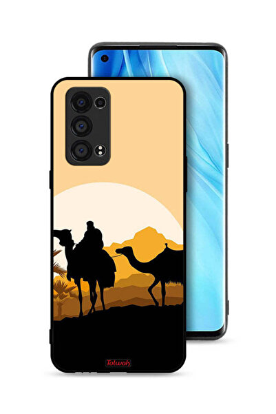 Tolwak غطاء حماية Oppo Reno6 Pro Plus 5G برسومات جمال في الصحراء