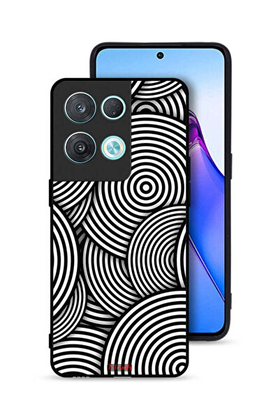 Tolwak غطاء حماية لهاتف Oppo Reno8 Pro 5G بنمط دوائر وهمية