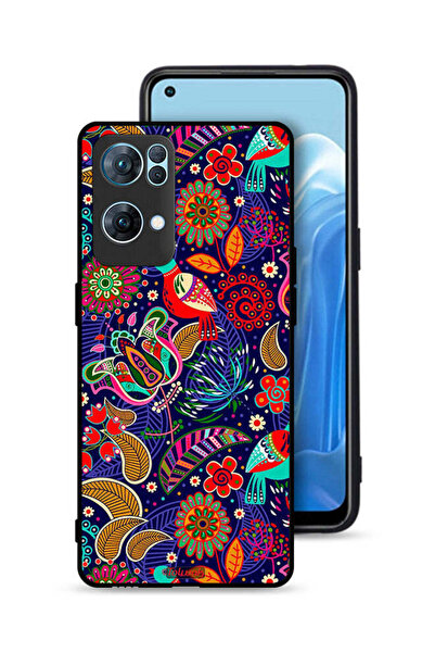 Tolwak غطاء حماية لهاتف Oppo Reno7 Pro 5G بنقشة طيور وزهور