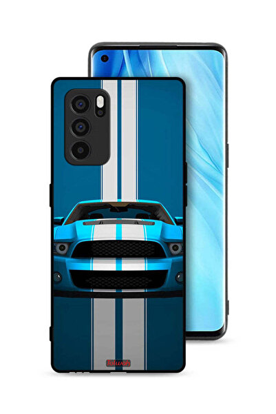 Tolwak Oppo Reno6 Pro 5G Protective Case Cover Car Abstract Art