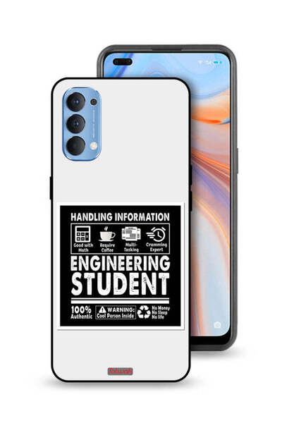 Tolwak غطاء حماية لهاتف Oppo Reno4 4G - ملصق طالب هندسة