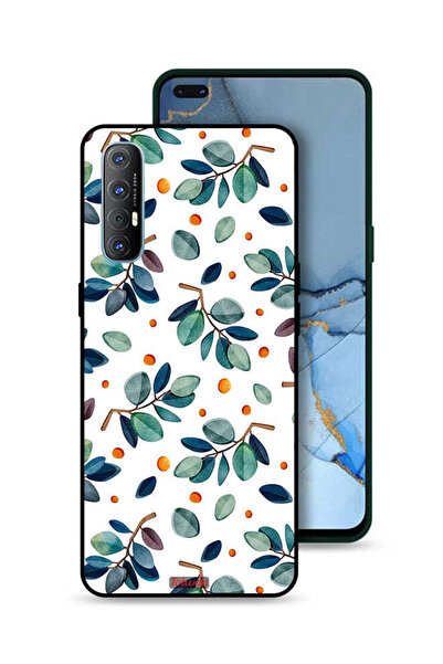 Tolwak غطاء حماية لهاتف Oppo Reno3 Pro 4G بنقشة أوراق الشجر