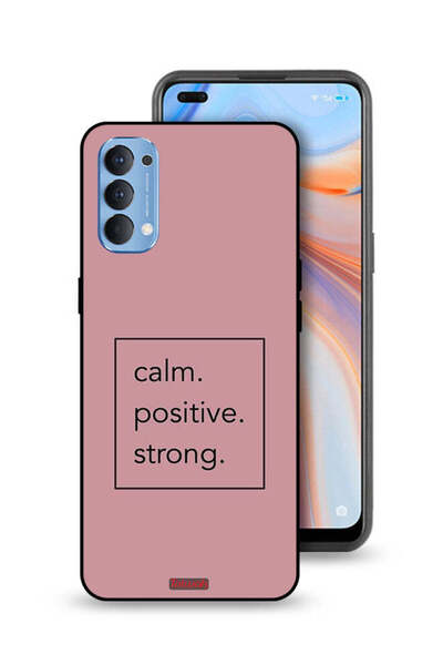 Tolwak غطاء حماية لهاتف Oppo Reno4 4G - هادئ، إيجابي، قوي