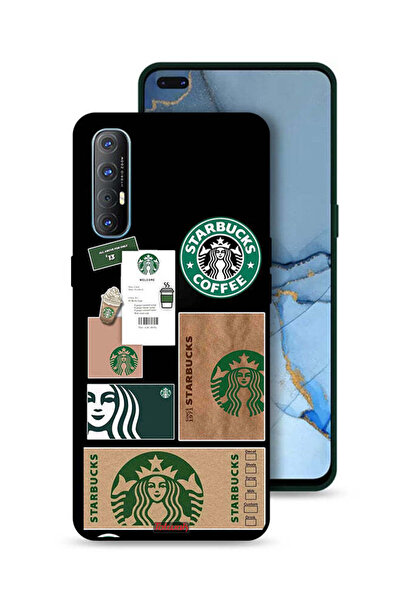 Tolwak غطاء حماية لهاتف Oppo Reno3 Pro 4G بملصق ستاربكس