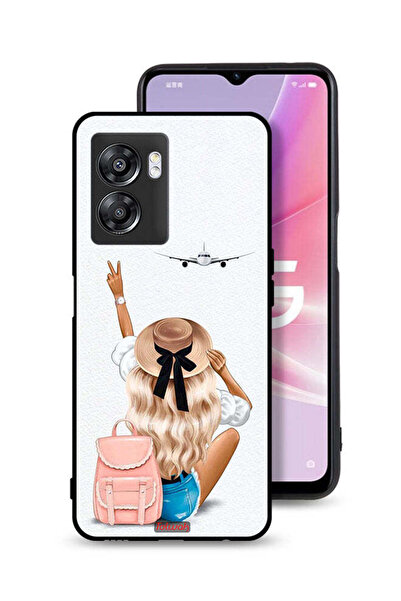 Tolwak غطاء حماية لهاتف Oppo A57 5G - فتاة تحب السفر