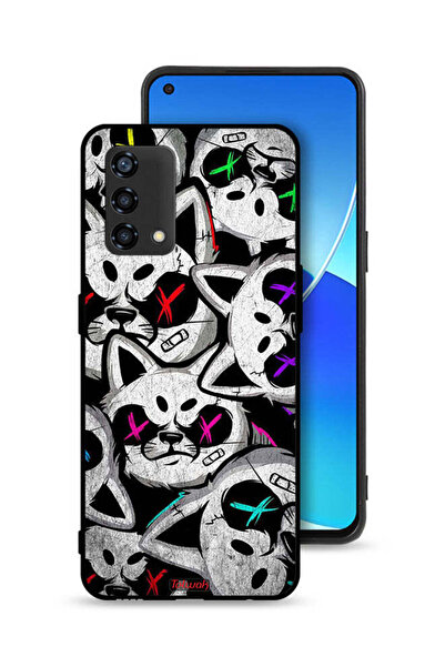 Tolwak غطاء حماية لهاتف Oppo A95 4G ​​بنقشة قطط مارشميلو