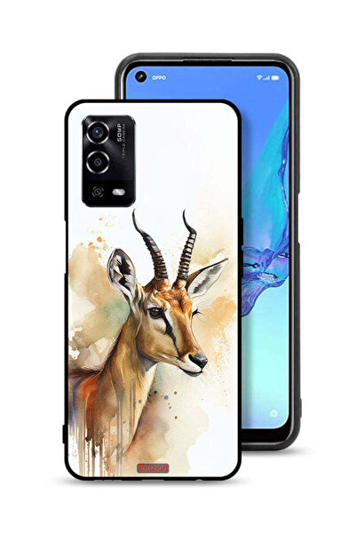 Tolwak غطاء حماية لهاتف Oppo A55 4G بطبعة غزال تجريدي