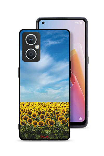 Tolwak غطاء حماية لهاتف Oppo A96 5G (الصين) بطبعة عباد الشمس تحت السماء