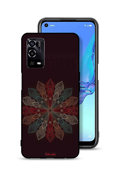 Tolwak غطاء حماية لهاتف Oppo A55 4G بنقشة زهرة ماندالا