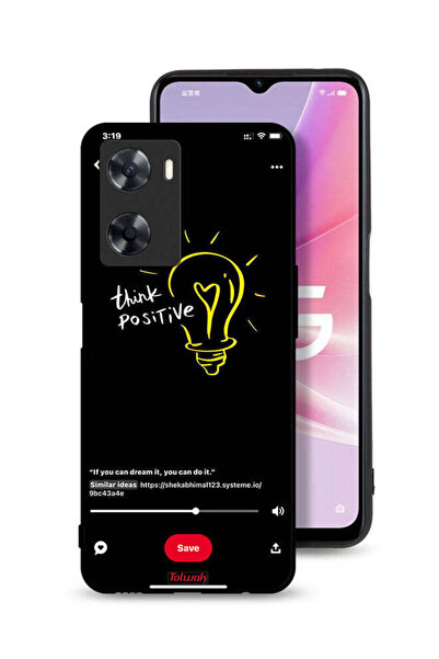 Tolwak غطاء حماية لهاتف Oppo A77s - فكر بإيجابية