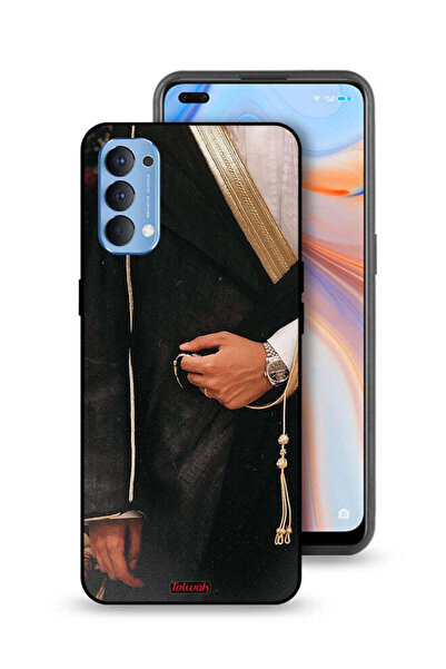 Tolwak غطاء حماية لهاتف Oppo Reno4 4G بتصميم عربي