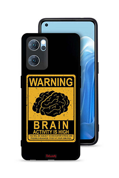 Tolwak جراب حماية لهاتف Oppo Reno7 5G تحذير من ارتفاع نشاط الدماغ
