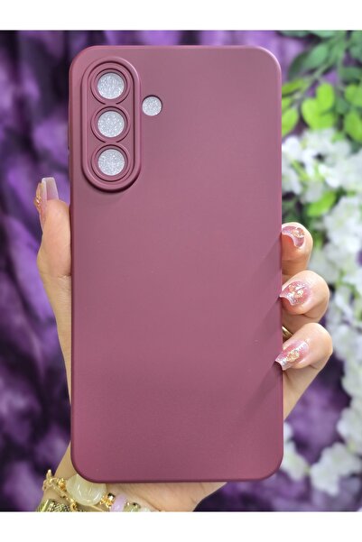 Magic Ring Samsung Galaxy S25 FE Uyumlu İçi Kadife Bordo Telefon Kılıfı