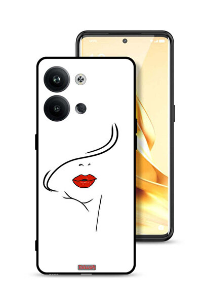 Tolwak غطاء حماية Oppo Reno9 Pro 5G بتصميم وجه فتاة