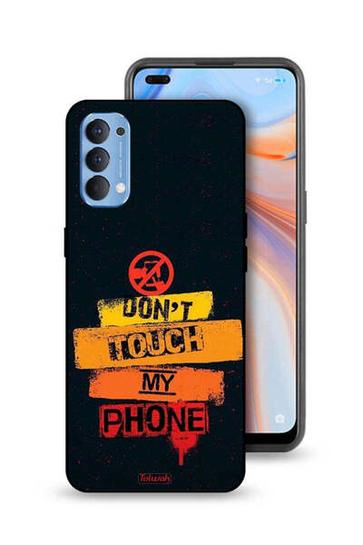 Tolwak جراب حماية لهاتف Oppo Reno4 4G - لا تلمس هاتفي