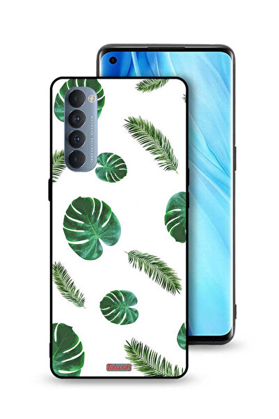 Tolwak غطاء حماية لهاتف Oppo Reno4 Pro 4G بنقشة ريش فنية