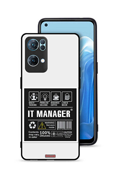 Tolwak غطاء حماية لهاتف Oppo Reno7 Pro 5G - ملصق مدير تكنولوجيا المعلومات