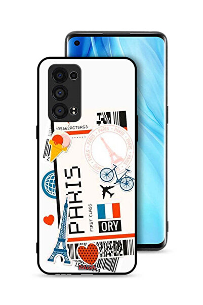 Tolwak غطاء حماية لهاتف Oppo Reno6 Pro Plus 5G - ملصق باريسي